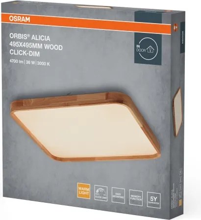 Osram - Plafonieră LED dimabilă ORBIS ALICIA LED/36W/230V 49,5x49,5 cm