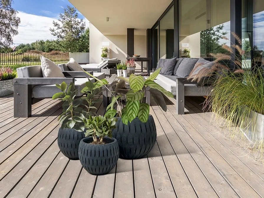 Set de 3 jardiniere decorative Yuca