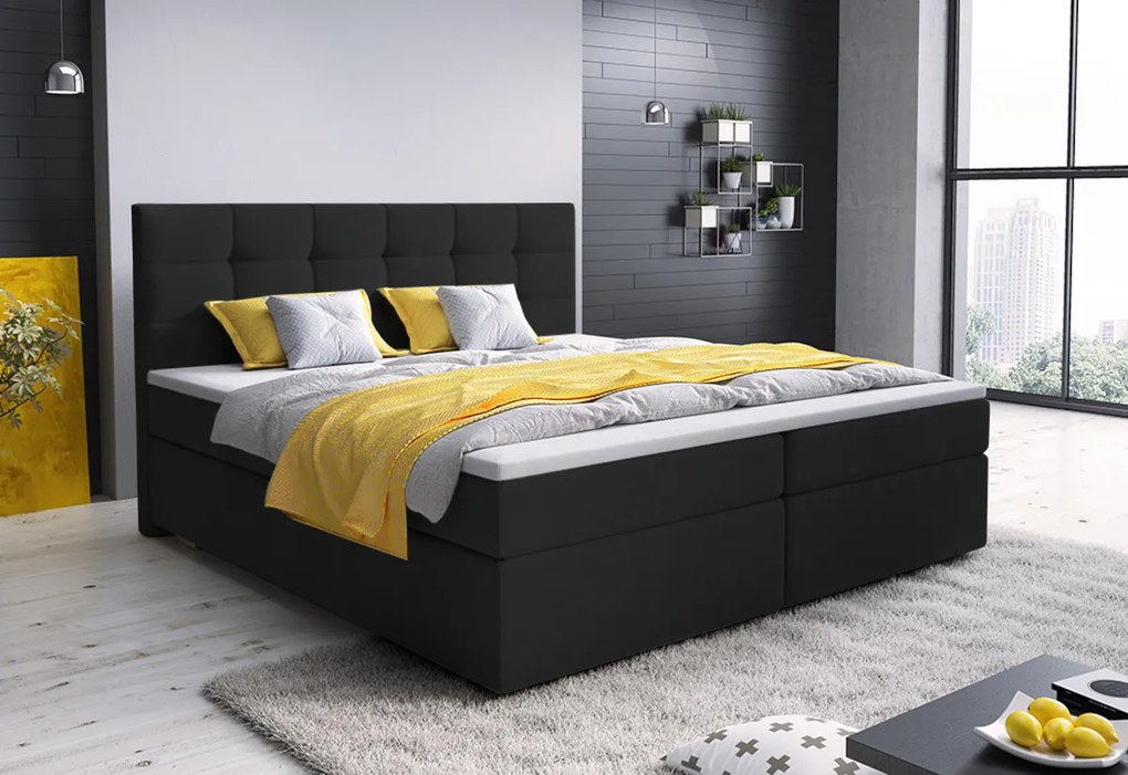Expedo Pat tapitat boxspring GLOSE, 180x200, sawana 24 + topper