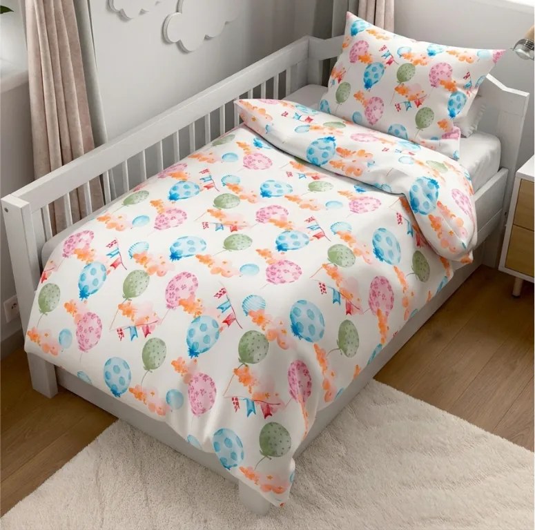 Lenjerie de pat din crep pentru patut Renforcé BALUNEA albă Dimensiune lenjerie de pat: 45 x 65 cm | 90 x 140 cm