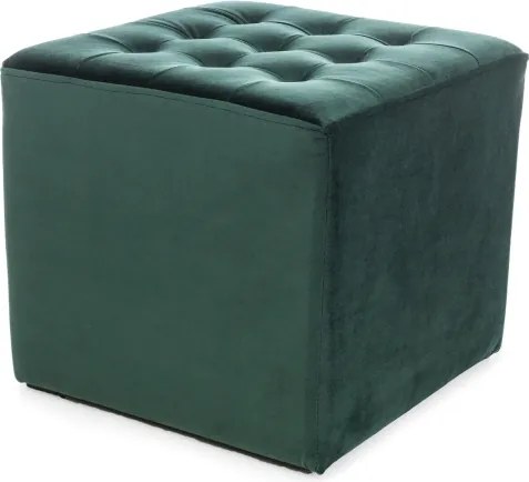Taburet verde LORI VELVET