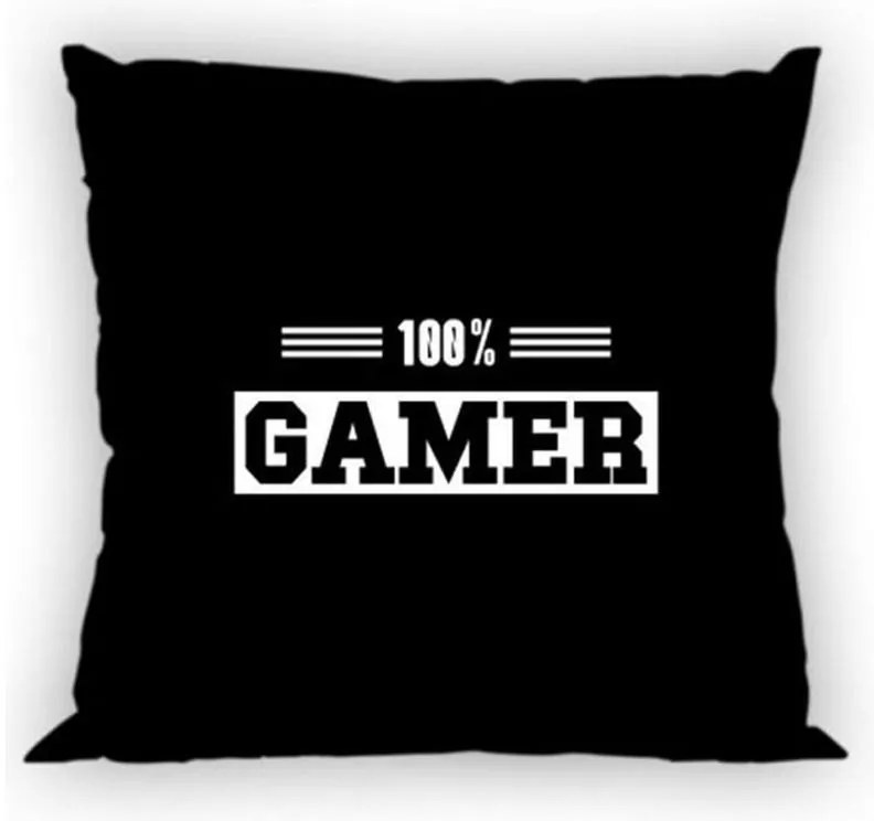 Gamer Husă neagră pentru pernă 40x40 cm