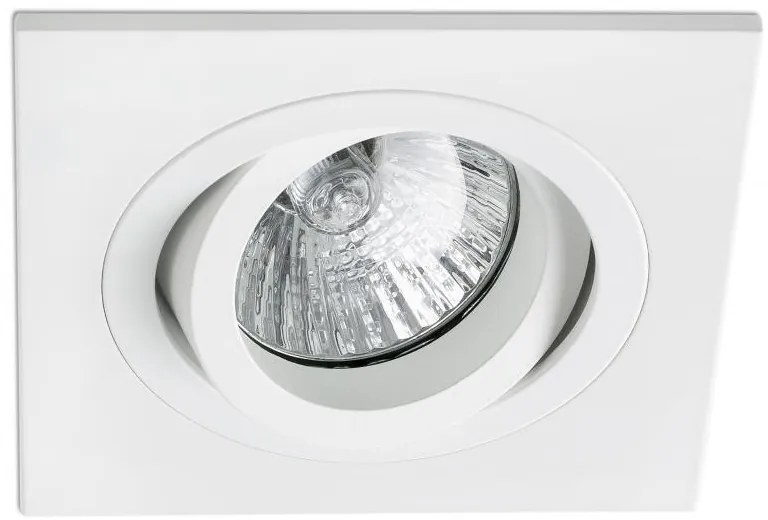 Rama spot directionabil, incastrabil, alb, dim. 9,2x9,2cm RADON-C, 43396