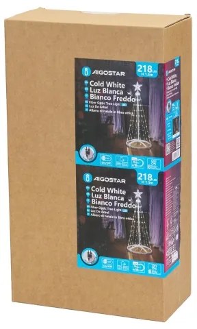 Aigostar - Decorațiune LED de Crăciun pentru exterior, LED/3,6W/230V, 150 cm, IP44, alb rece