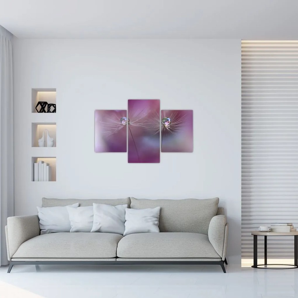 Tablou cu picături pe puf (90x60 cm)