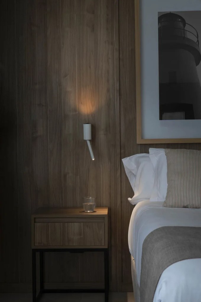 Aplica LED ambientala cu reader directionabil DANTE alba 5W/3W 2700K