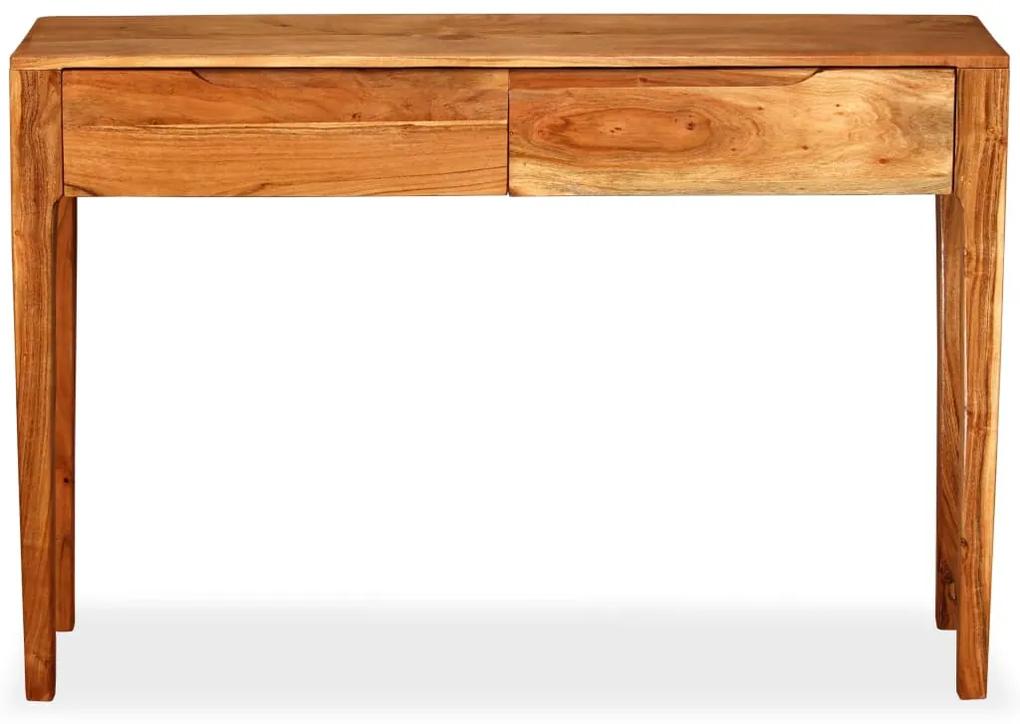 244957 vidaXL Masă consolă din lemn masiv, 118 x 30 x 80 cm
