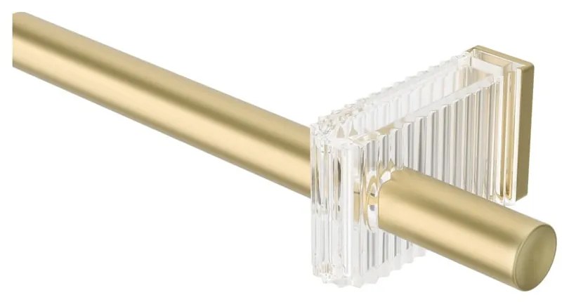 Galerie de perdea auriu mat extensibilă din oțel 107 - 305 cm Flute – Umbra