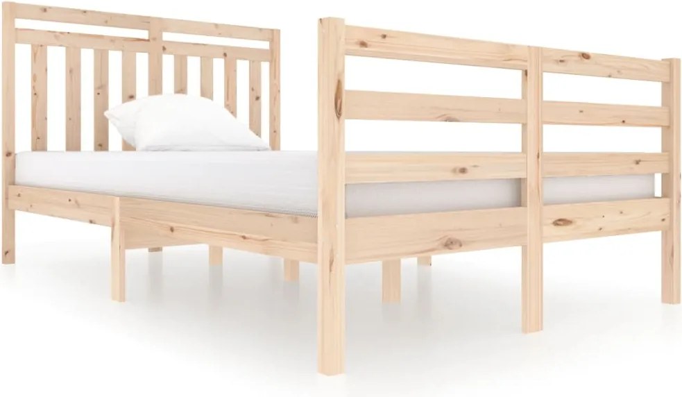 vidaXL Cadru de pat, 120x200 cm, lemn masiv