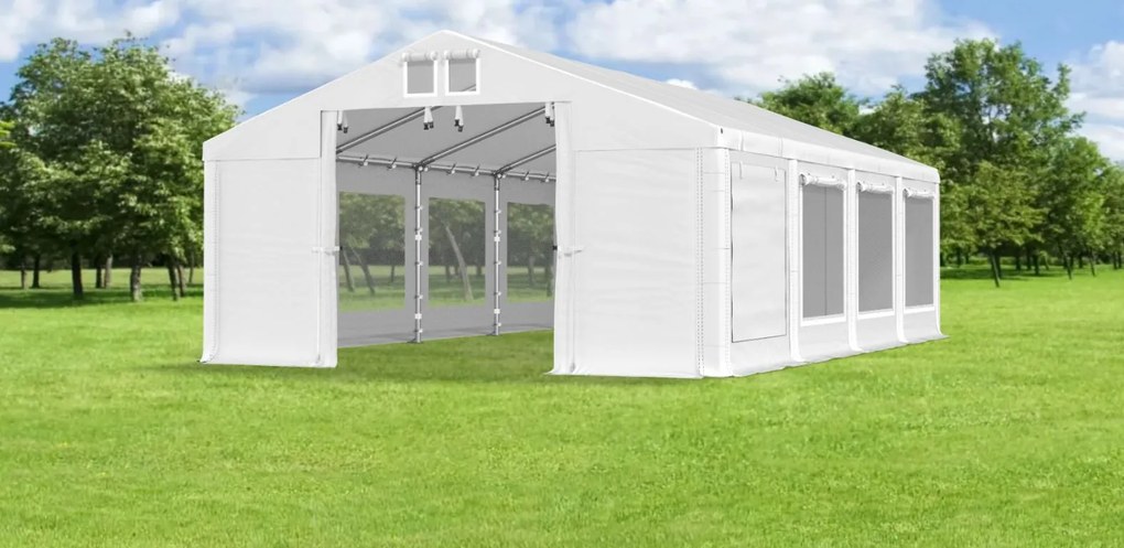 Cort de petrecere 4x8x2m Comfort PVC 560g cu plasă împotriva insectelor Summer