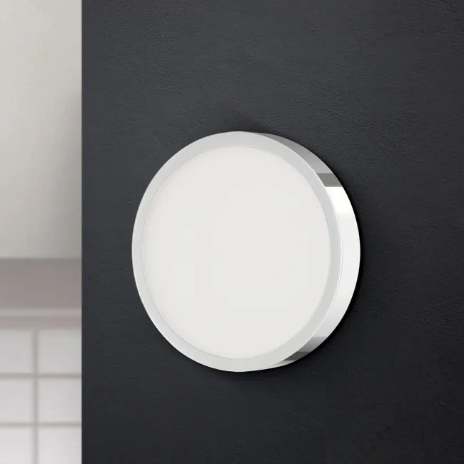 Aplica LED de perete sau tavan, Bully 14cm chrome