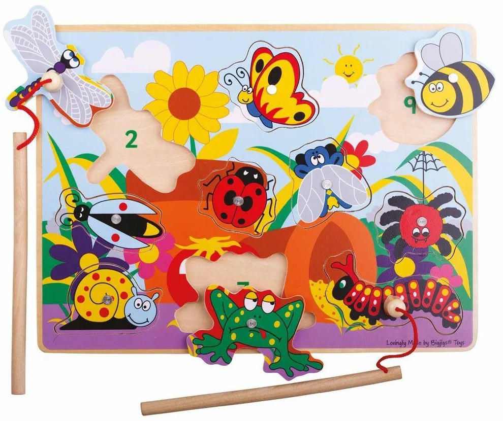 JOC DE PESCUIT MAGNETIC -  PRIETENII DIN GRADINA - BIGJIGS (BJ919)