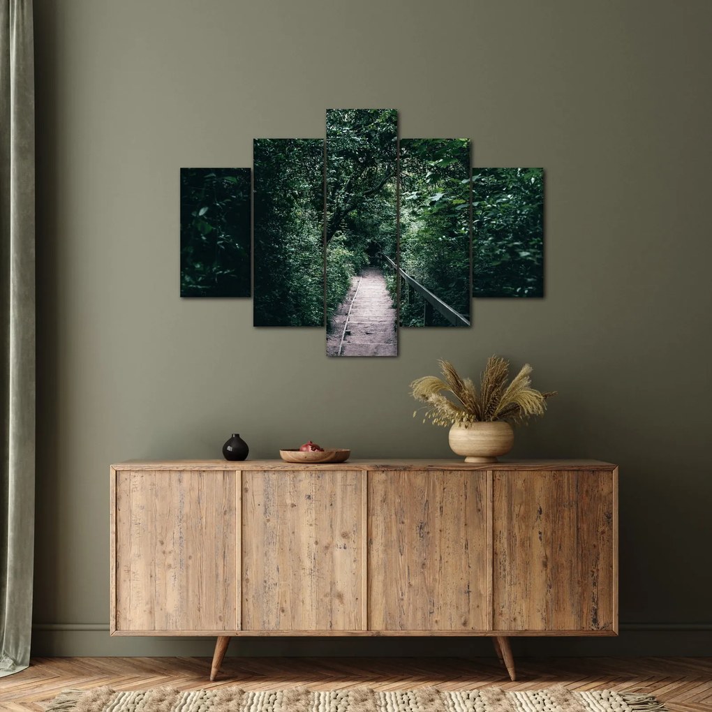 Tablou - Drumul prin pădure (150x105 cm)