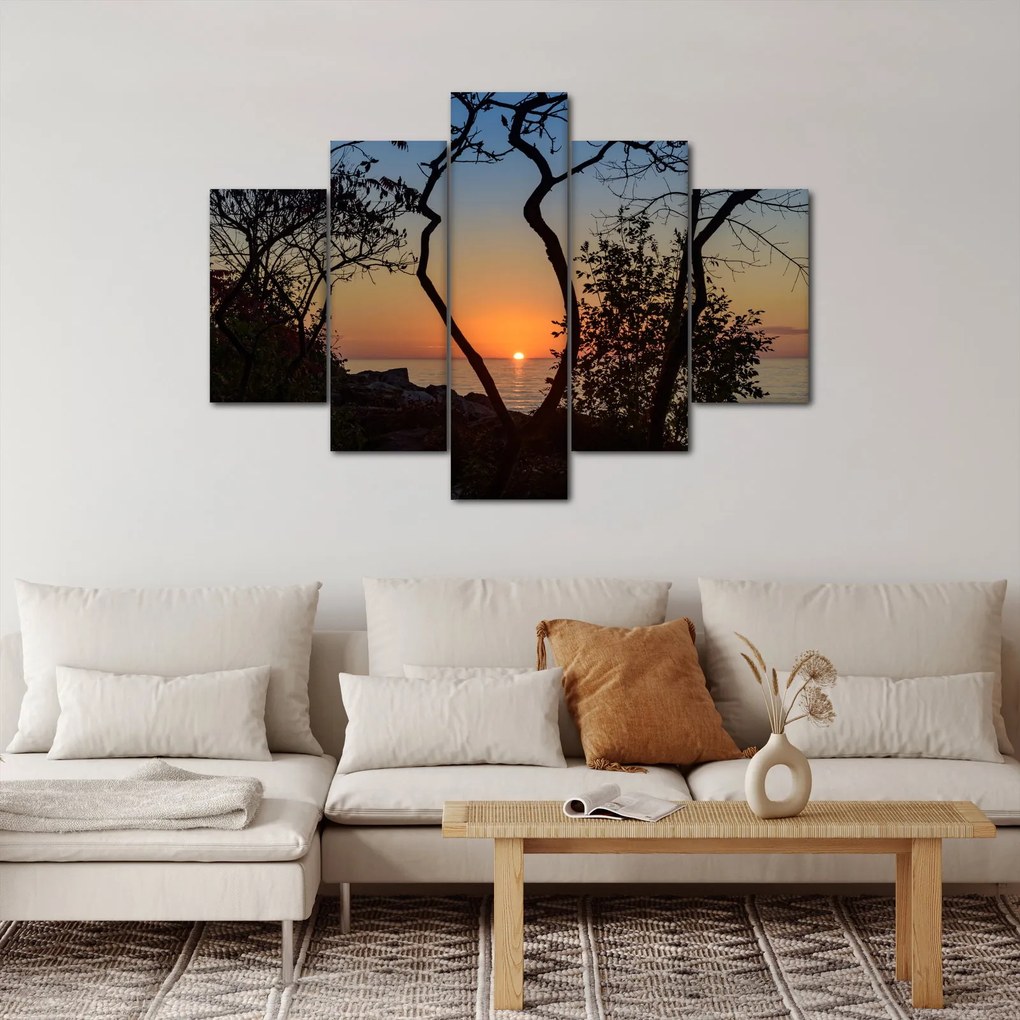 Tablou cu apus de soare (150x105 cm)