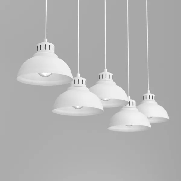 Lustră pe cablu SVEN 5xE27/15W/230V albă