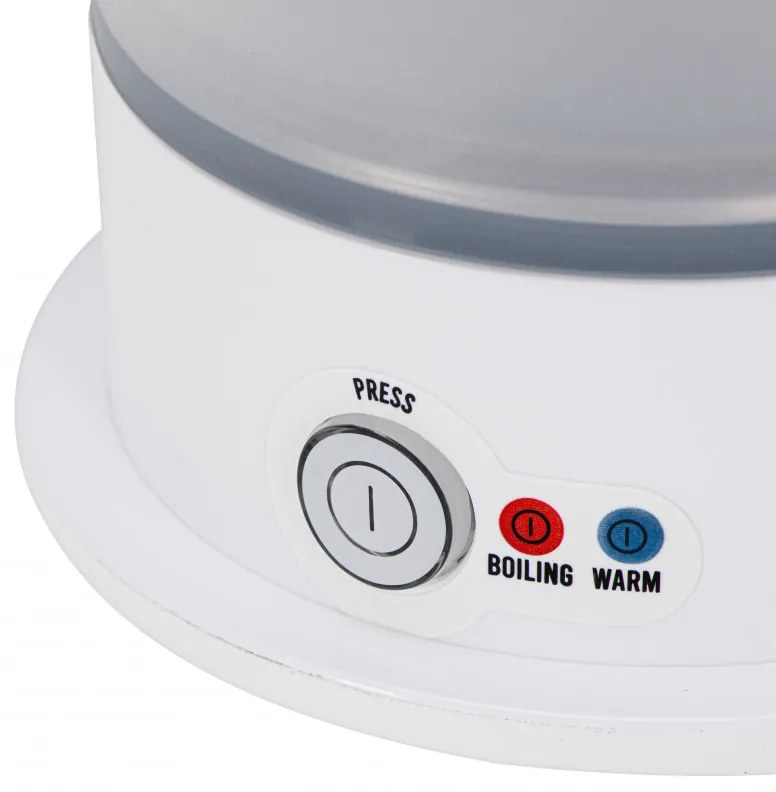 Fierbator pentru calatorii Adler AD 1377, 600W, 0.6 L, Corp din silicon pliabil, Protectie la supraincalzire, Indicator luminos, Alb