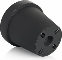 Jardinieră Gardenico Metro Twist 'n' Roll, antracit, 39 x 35,5 cm, 39 cm