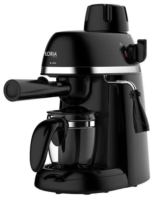 Espressor Floria ZLN9358 Negru, putere 800W, presiune de 3.5 bari, usor de curatat