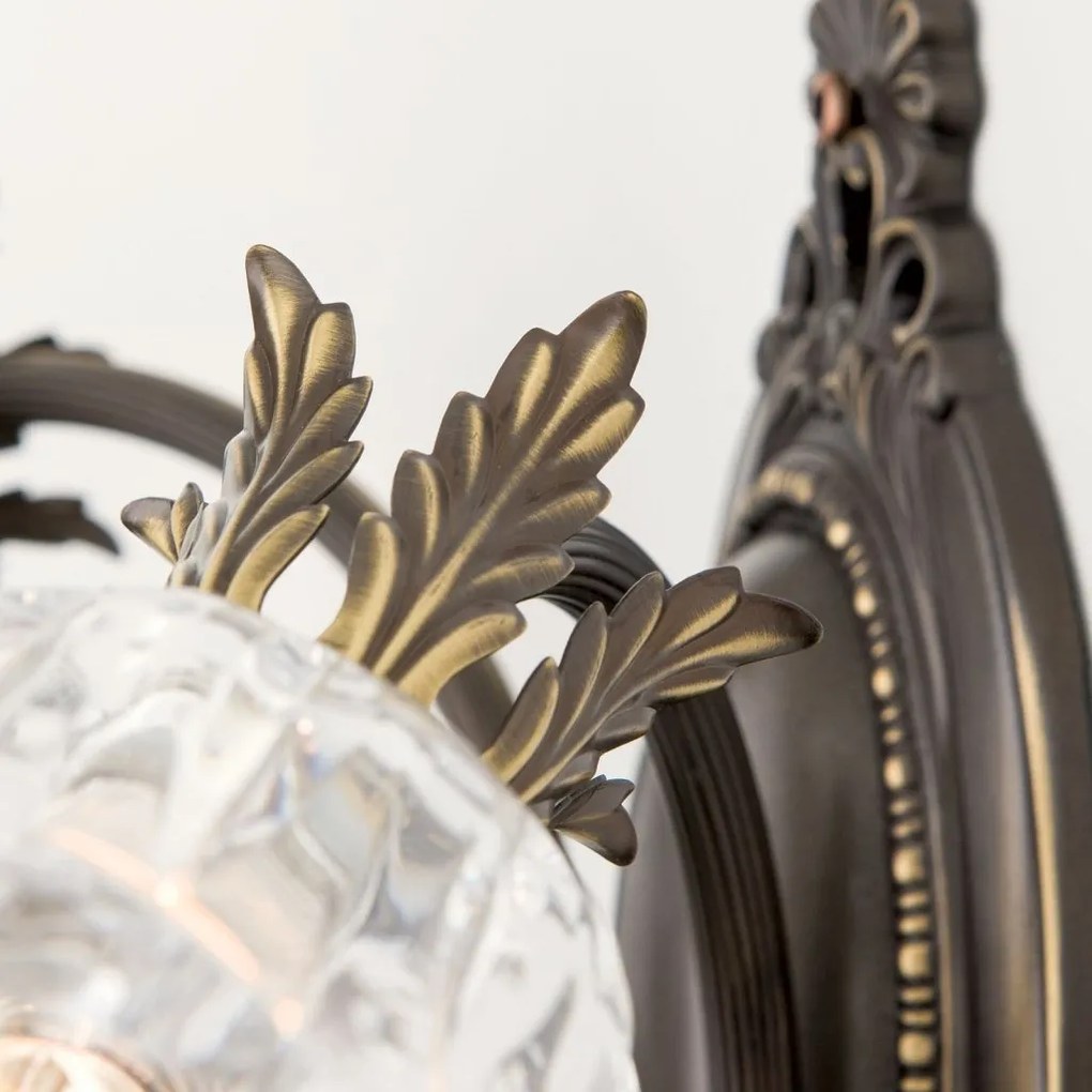 Aplica de perete design clasic LA BOHEME 2L, patina veche