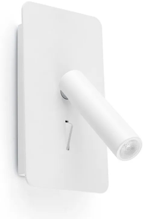 Aplica cu reader LED stil minimalist SUAU alba
