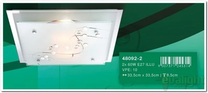 Plafoniera modern 33 5 x 33 5cm Ballerina 1 48092-2 GL