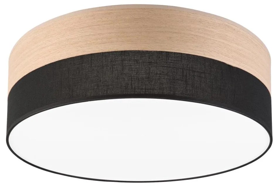 Plafonieră LED SIRJA WOOD LED/36W/230V d. 45 cm negru/stejar