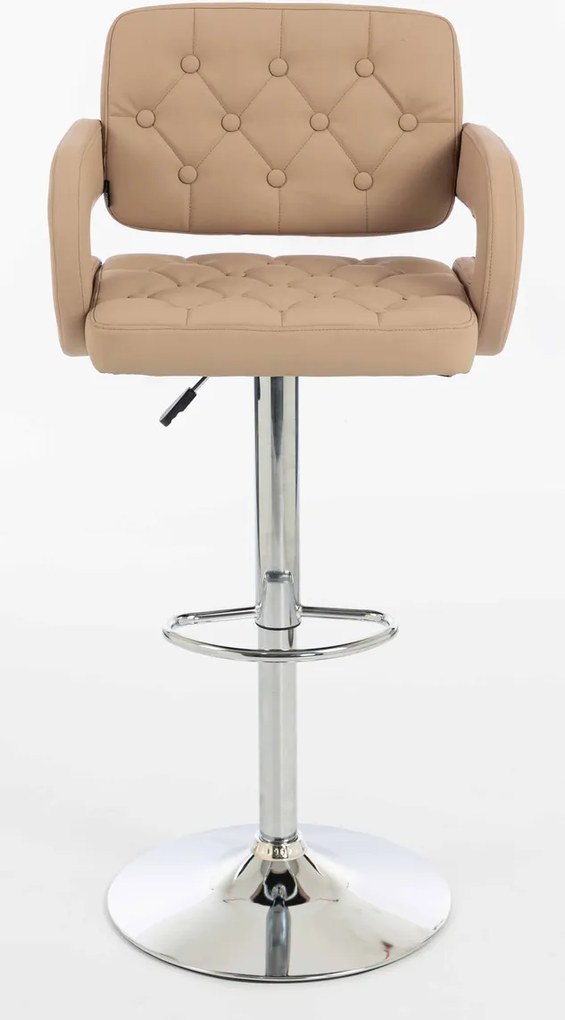 HR8403W Scaun Caramel Piele Ecologica Premium Soft cu Bază Cromata