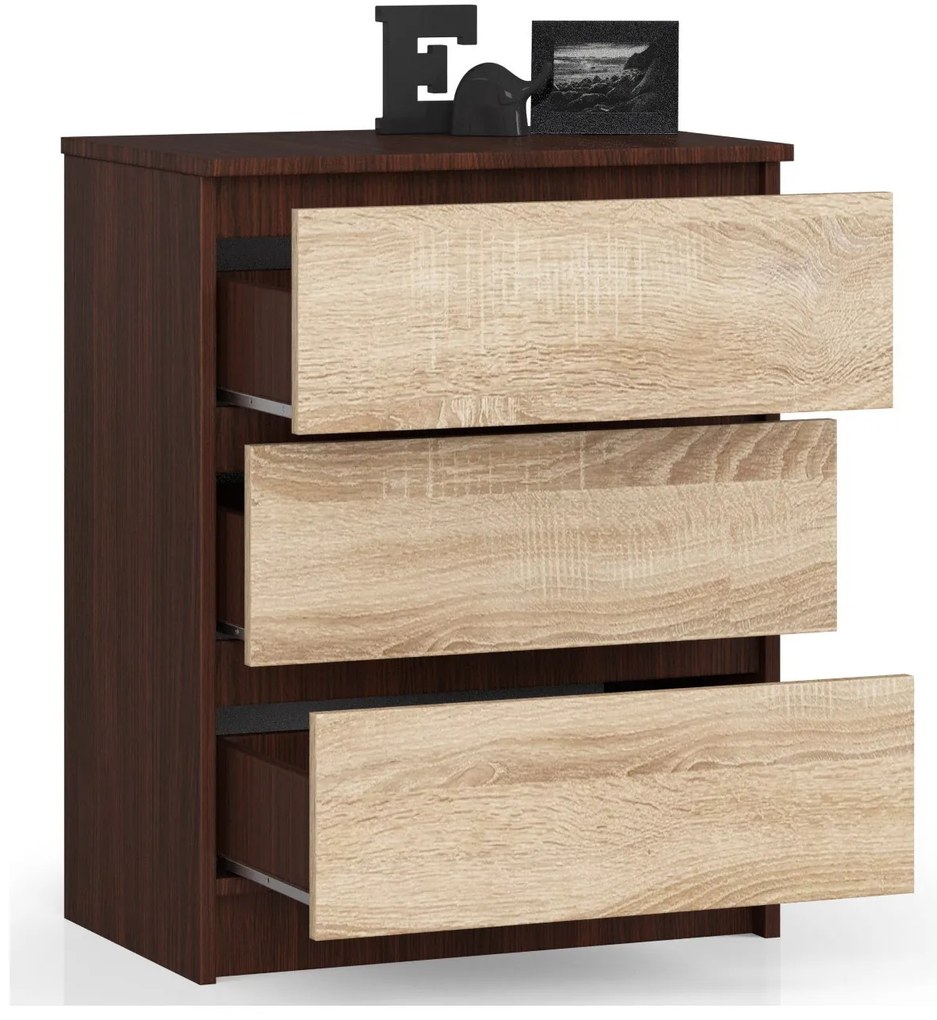 Comodă Kalista II (wenge + stejar sonoma). 1069044