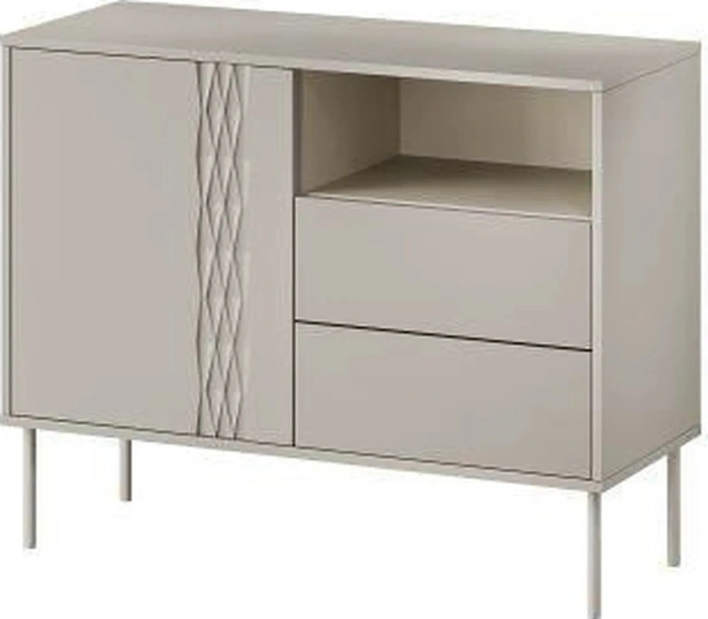 Comoda TRESSE, bej, PAL laminat, 100x40x75 cm