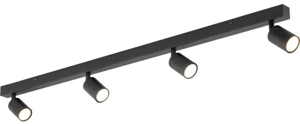 Spot NEX 4xGU10/10W/230V negru