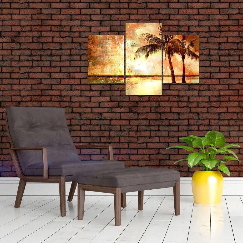 Tablou - Palmieri pe plajă (90x60 cm)