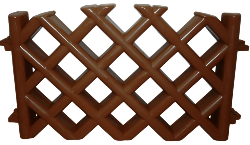 Gărduleț de grădină, grilaj maro