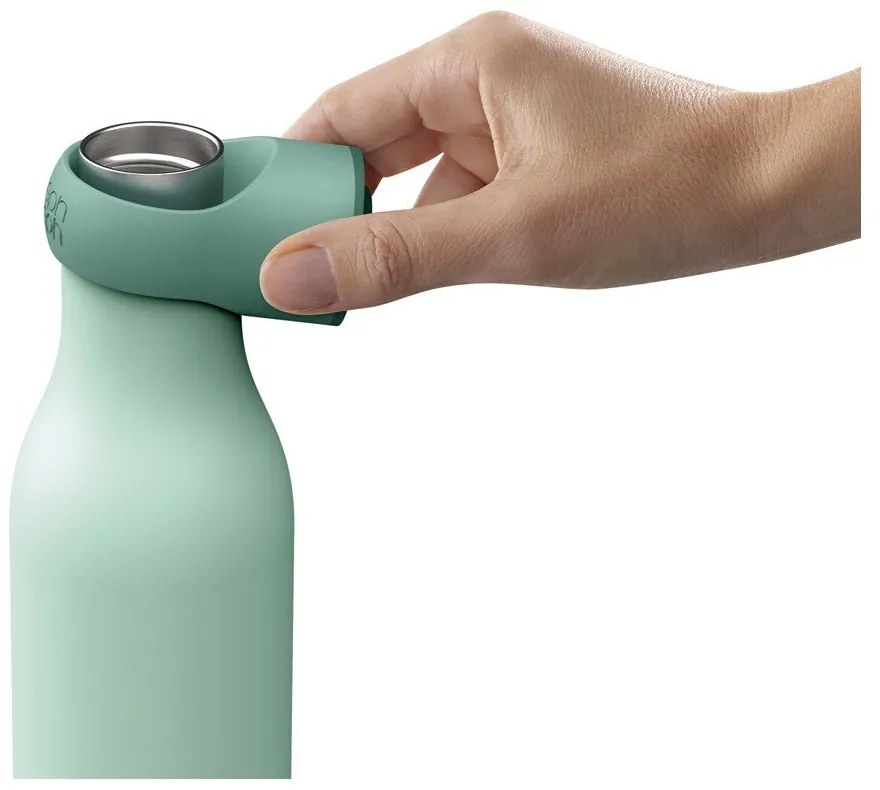 Sticlă verde-mentă de călătorie din oțel inoxidabil 500 ml Loop – Joseph Joseph