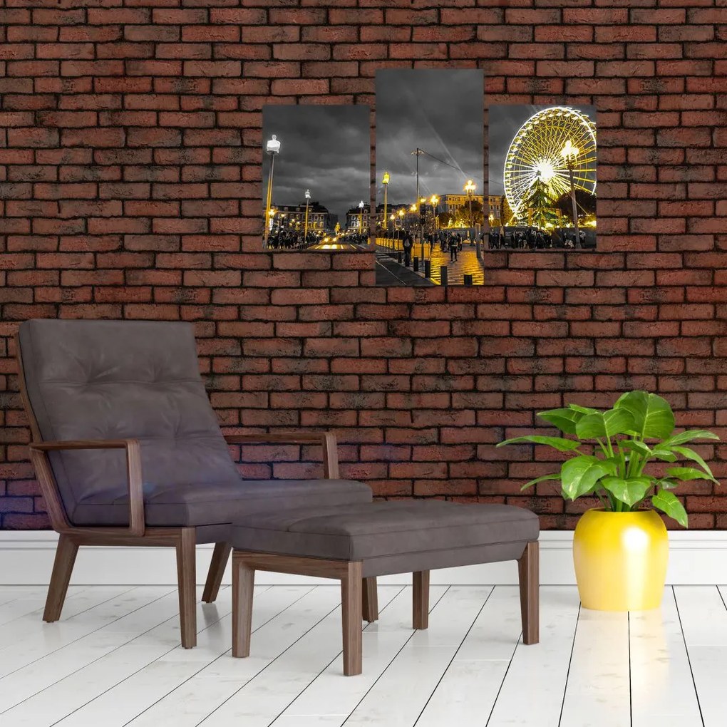 Tablou carusel în amurg (90x60 cm)