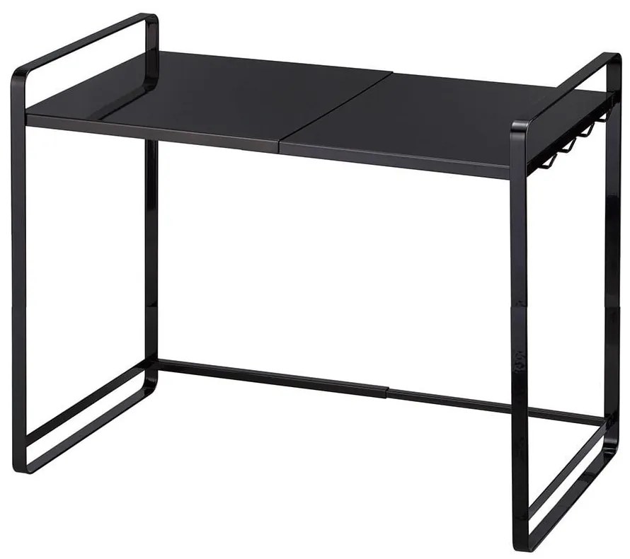 Raft de bucătărie, reglabil, YAMAZAKI Tower, negru