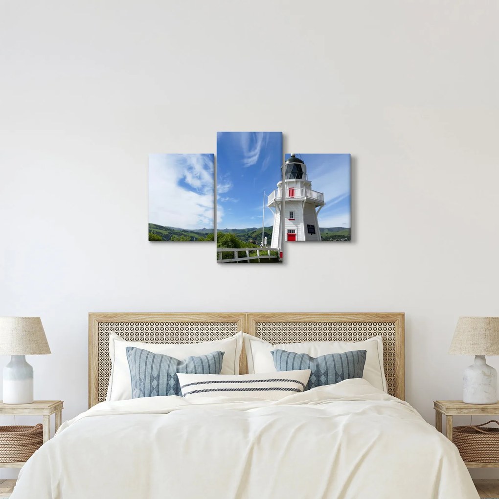 Tablou cu farurile Akaroa, Nooua Zeelanda (90x60 cm)