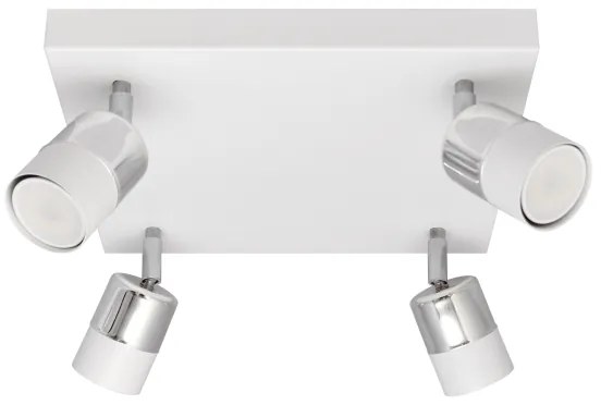 Spot LED TUBSSON 4xGU10/4,8W/230V alb/crom lucios