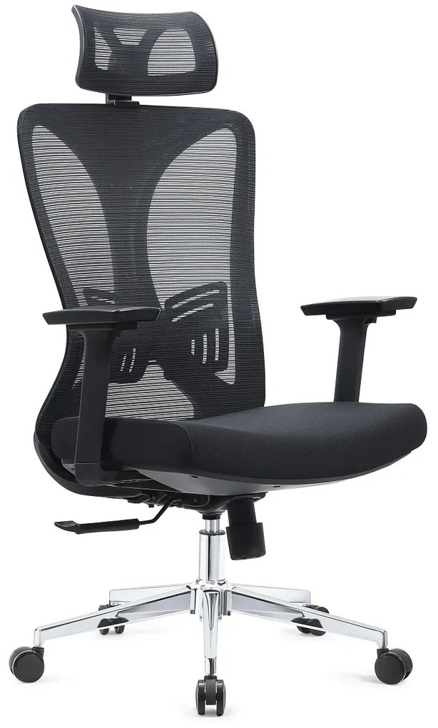 Scaun ergonomic, cotiere 3D, spatar Mesh, Negru