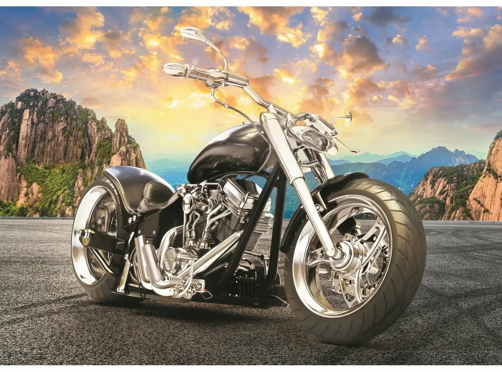 Trefl Motocicleta neagră Puzzle, 500 piese
