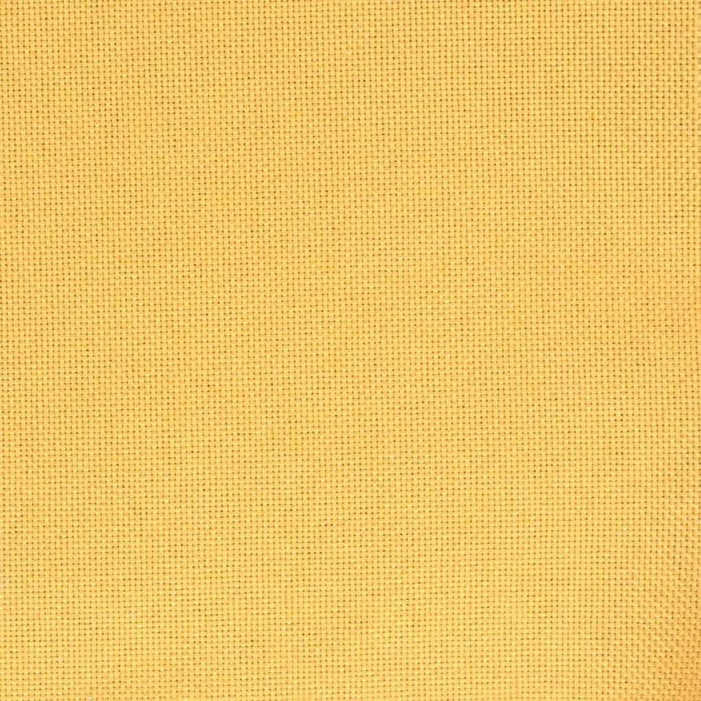 Scaune de bucatarie pivotante, 2 buc., galben mustar, textil 2, galben mustar
