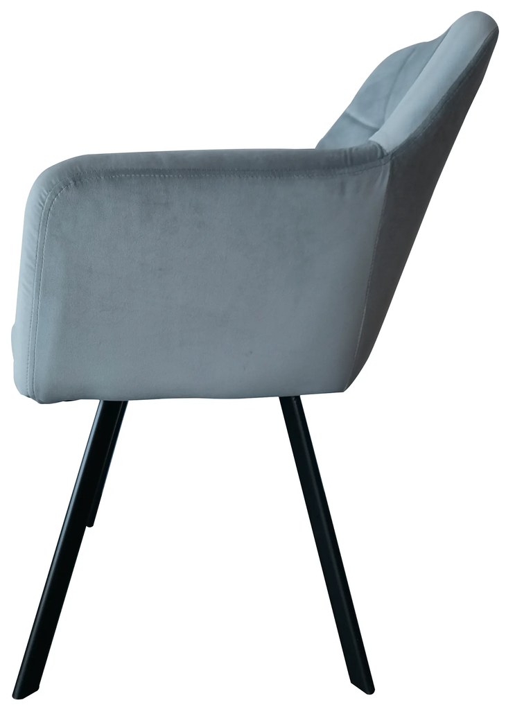 Scaun de sufragerie Zevas (gri + negru). 1064637