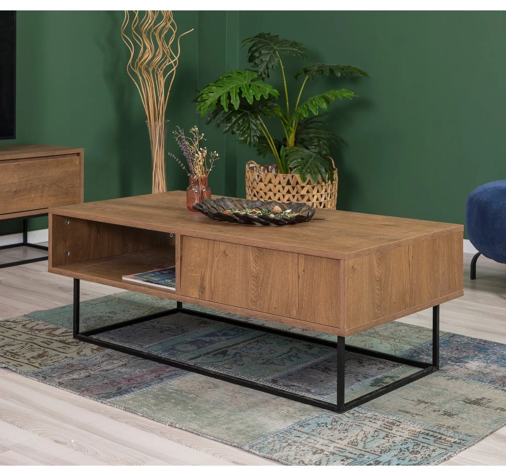 Mobilier living Lexuna 8 (Nuc + Negru). 1089086