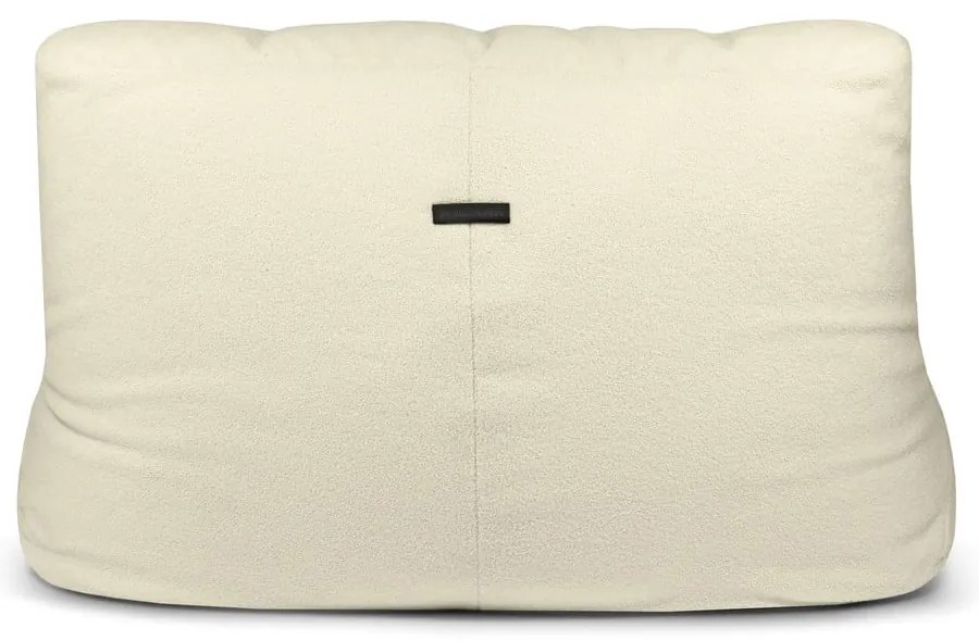 Fotoliu bean bag crem cu tapițerie din țesătură bouclé Sofa Tube – SLOWDOWN