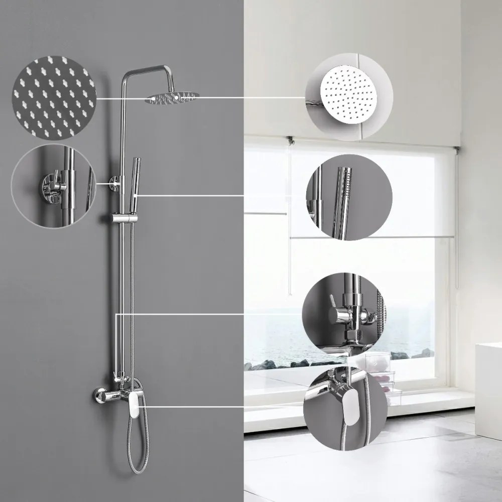 Set de duș Mitchell cu baterie