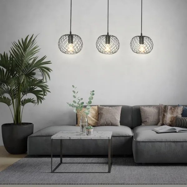 Brilo 4037-035 - Lustră WINKI cu cablu 3xE27/40W/230V