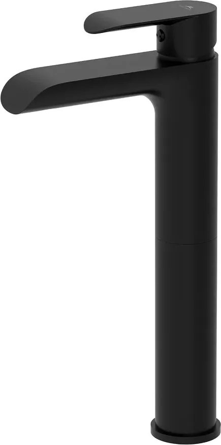 Baterie lavoar inalta Rubineta Ultra monocomanda finisaj negru mat