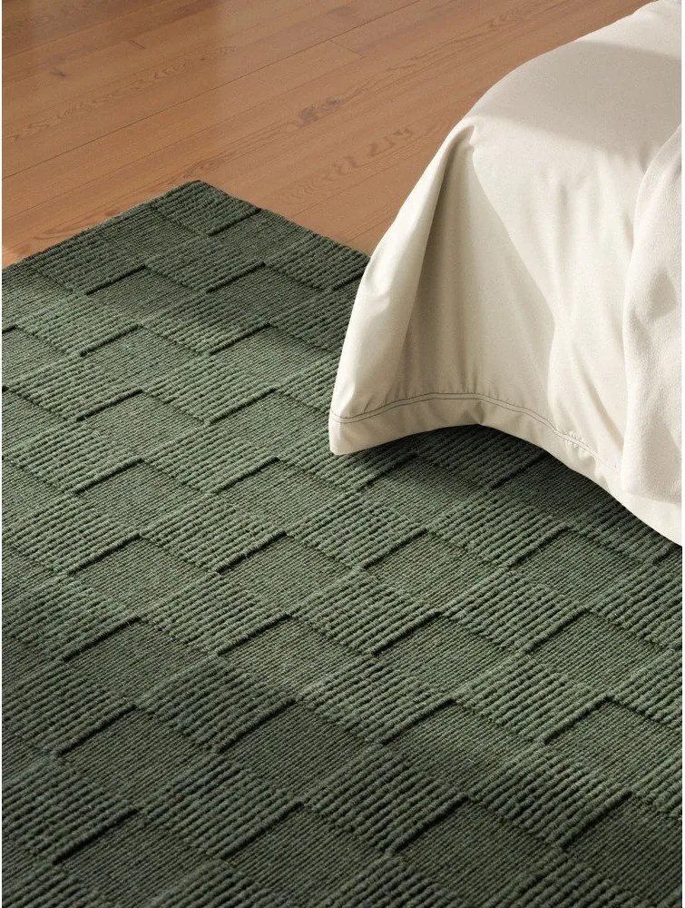 Covor verde închis țesut manual din lână 120x170 cm Scala – Villeroy&amp;Boch