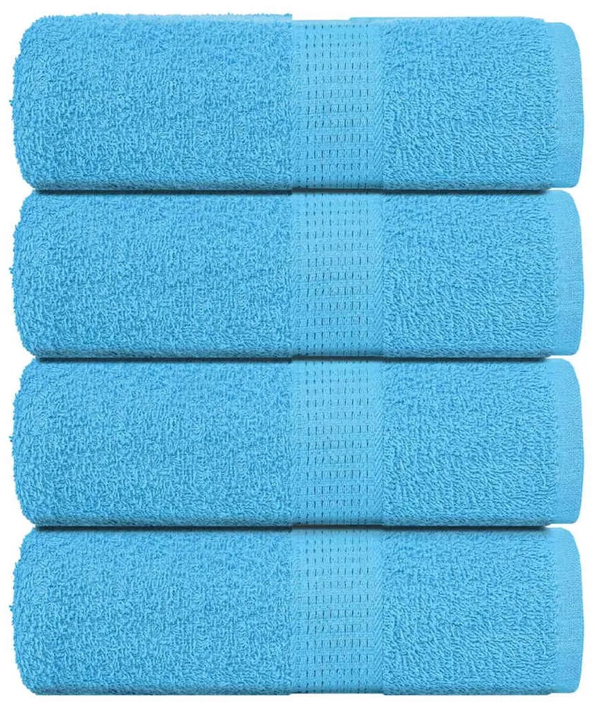 vidaXL Prosoape de baie 4 buc. FROGN turcoaz 30x30 cm 100% bumbac