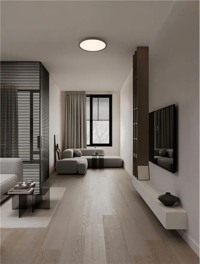 Lustra LED aplicata stil modern FELICIA maro 60cm