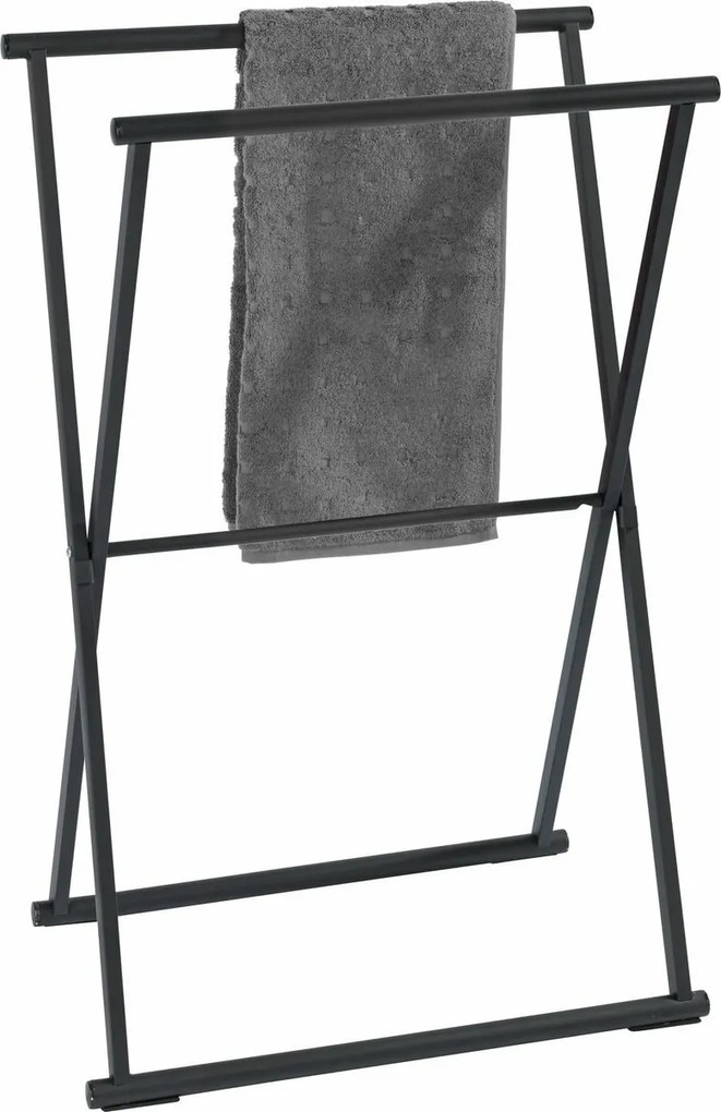 Wenko Suport pliabil pentru prosoape LAVA – negru
